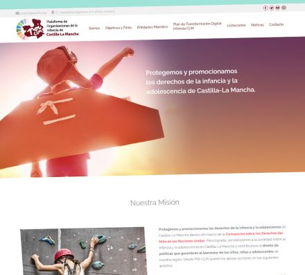Plataforma de organizaciones de la Infancia de Castilla-La Mancha - Web