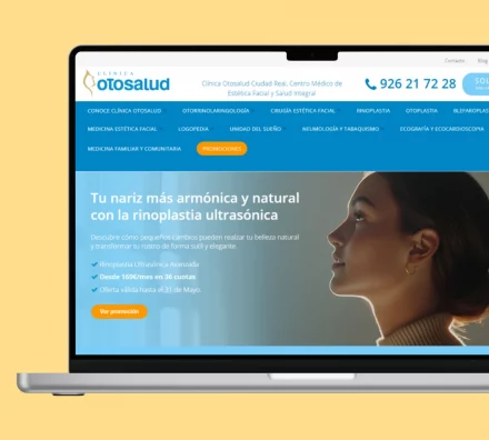 Clínica Otosalud. diseño web