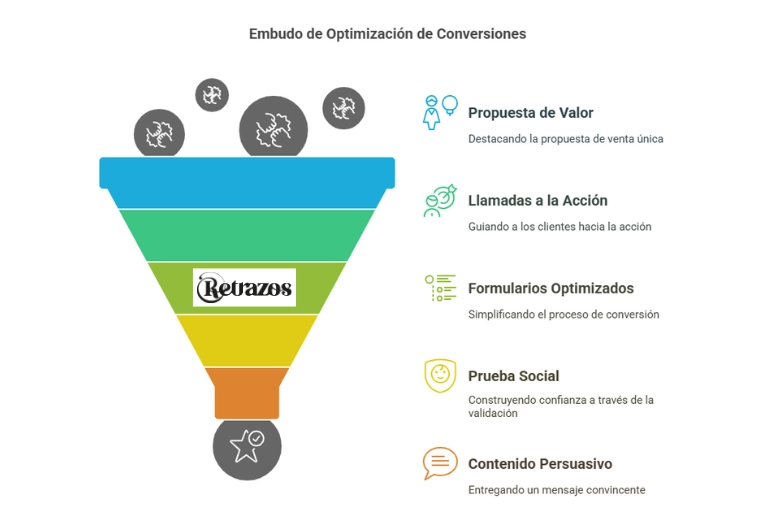 Convertir visitantes en clientes. Embudo de optimización de conversiones