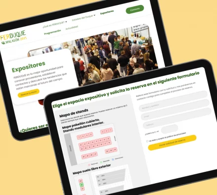 Ferduque. Diseño web tablet