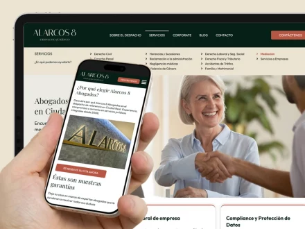 Alarcos 8 Abogados. diseño web